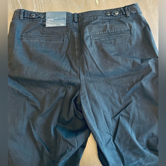 American Eagle stretch low-rise wide-leg khakis in black.Size 16. NWT - Picture 4 of 11